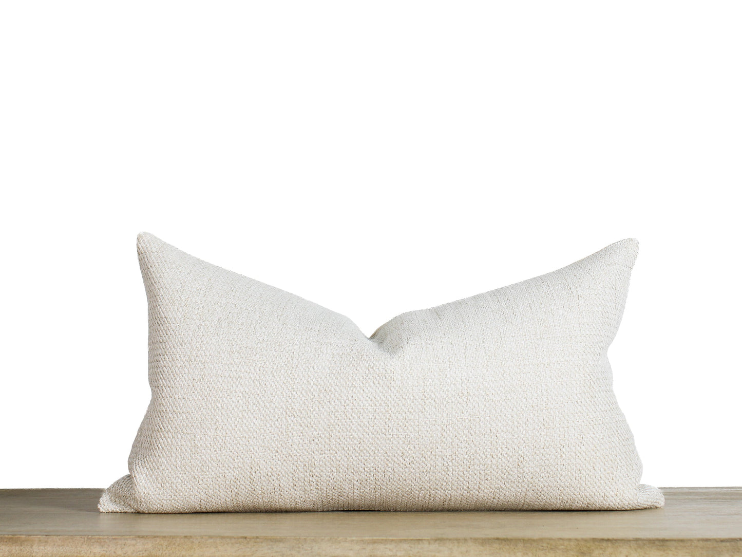 White Minimalist Solid Color Block Spring Summer Throw Pillow by